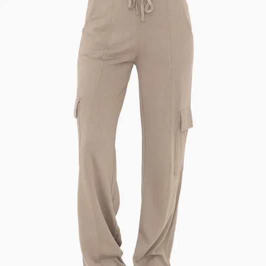 Mono B Everyday Cargo Trouser in Warm Grey