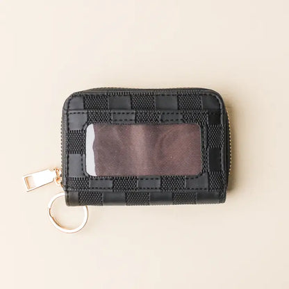 Urban Check Belt Bag & Wallet in Black