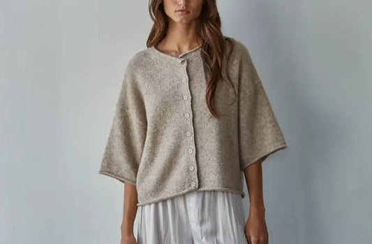 Kiki Knit Sweater in Light Mocha