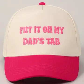 Put it on my Dads Tab