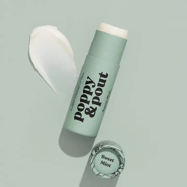 Poppy & Pout Lip Balm -Sweet Mint