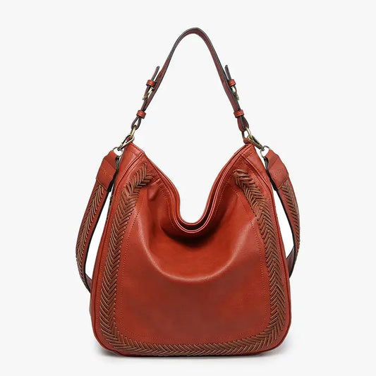 Aris Rust Hobo Satchel Bag