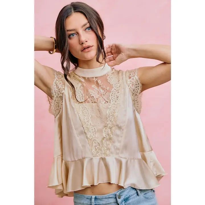 Delilah Mock Neck Top