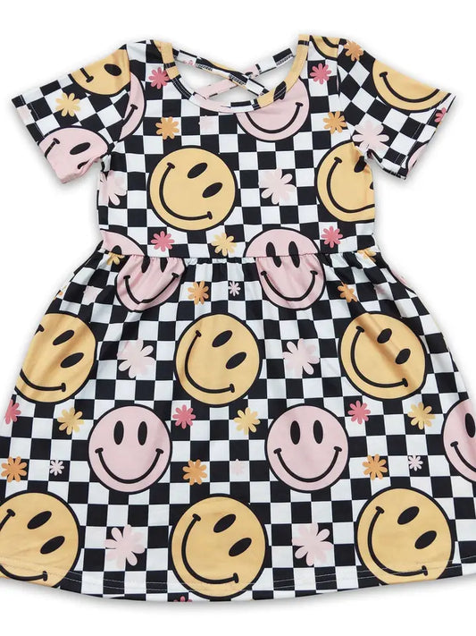 Smile Checkered Dress