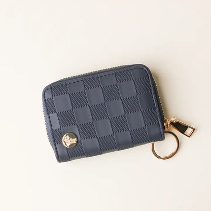 Urban Check Belt Bag & Wallet in Navy