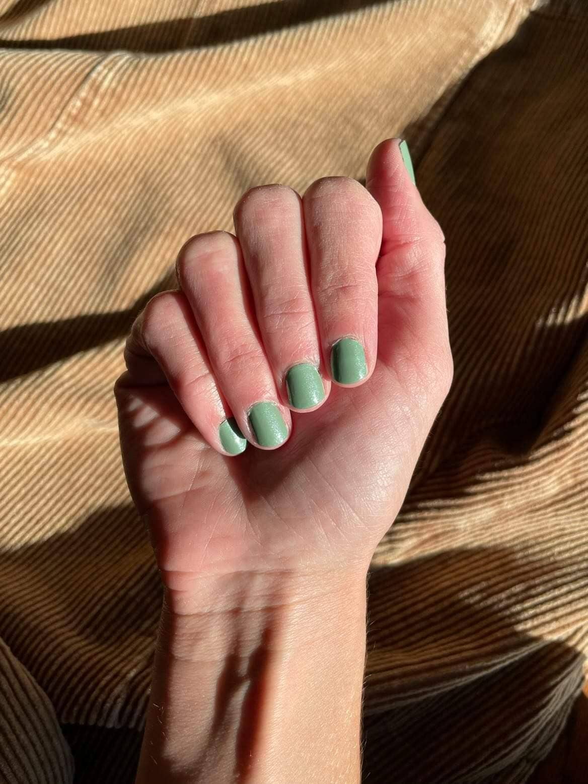 Ivy & Ash - Sage Advice | Spring Sage Green Pearl Finish Solid Nail Wrap