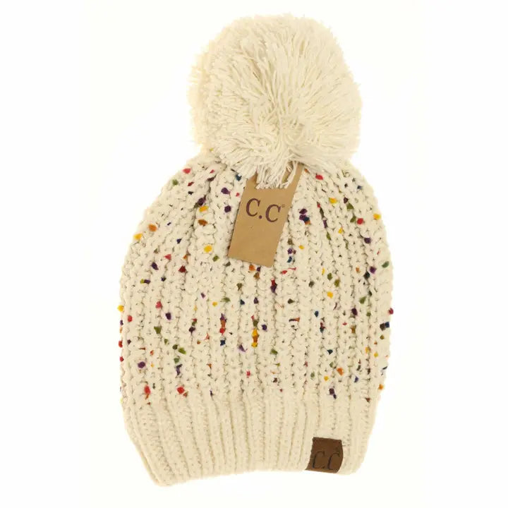 Confetti Pom Beanie