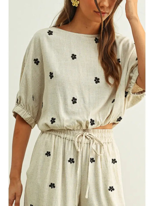 Isla Boat Neck Cropped Top