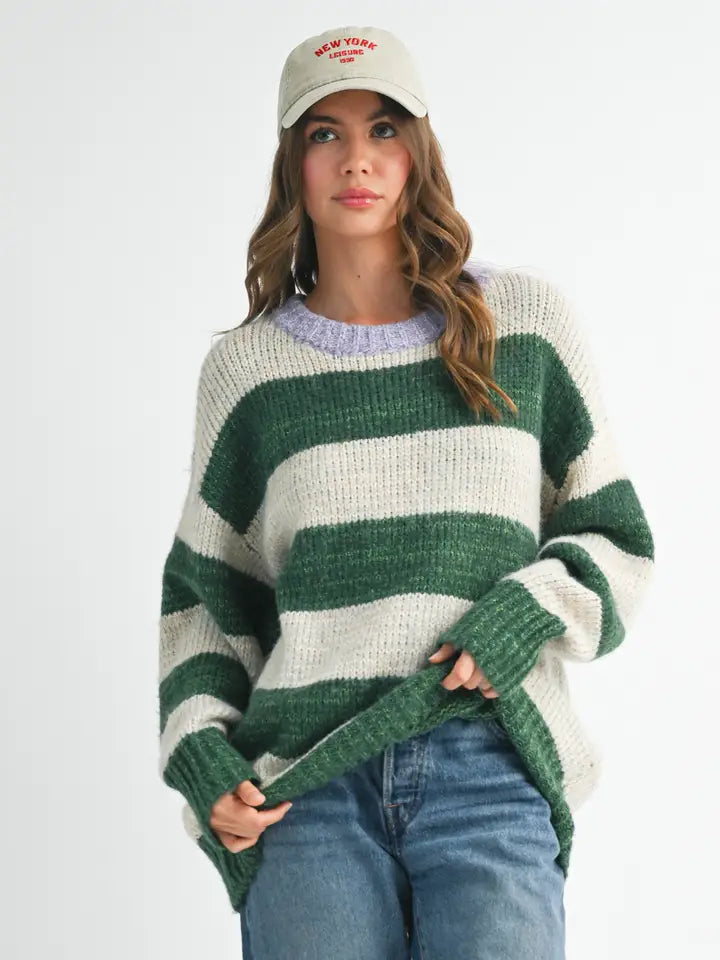 Olivia Striped Knit Sweater