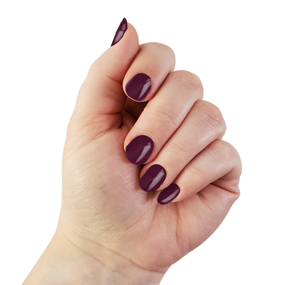 Ivy & Ash - Mulled Wine | Deep Burgundy Red Pearl Finish Nail Wraps