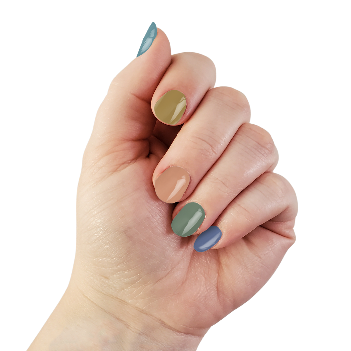 Ivy & Ash - Seaside | Calming Beachy Solid Color Nail Polish Wrap Set