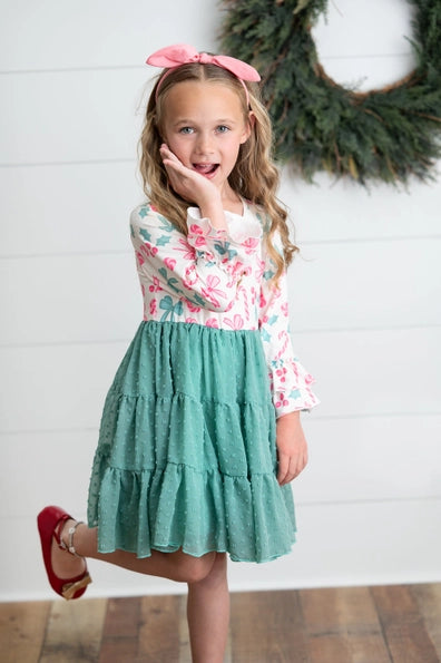 Kids Bow Holiday Dress Final Sale