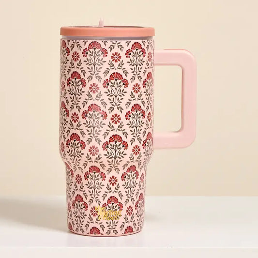 20oz Lifestyle Flip Straw Tumbler in Everbloom Dusty Rose