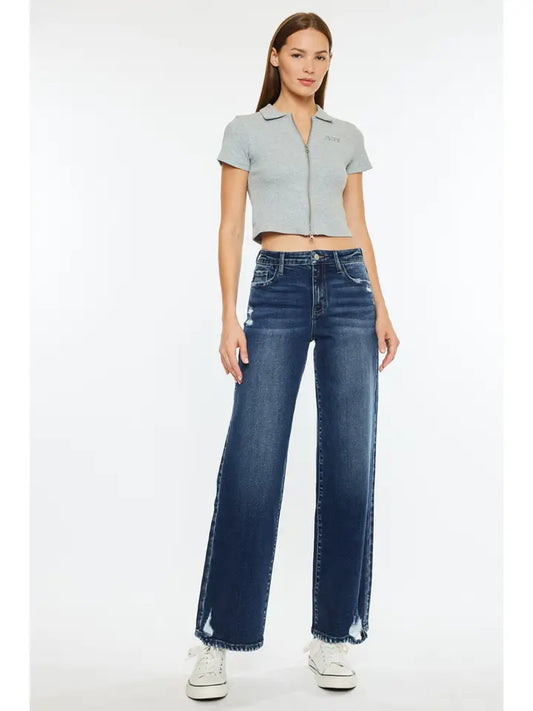 Kylie High Rise Wide Leg Jeans