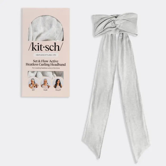 Kit-Sch Set & Flow Heatless Curling Headband - Grey