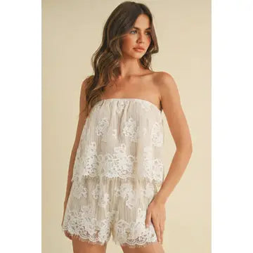 Nina Nude Lace Set