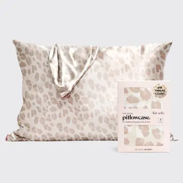 Kit-sch Satin Pillowcase in Leopard