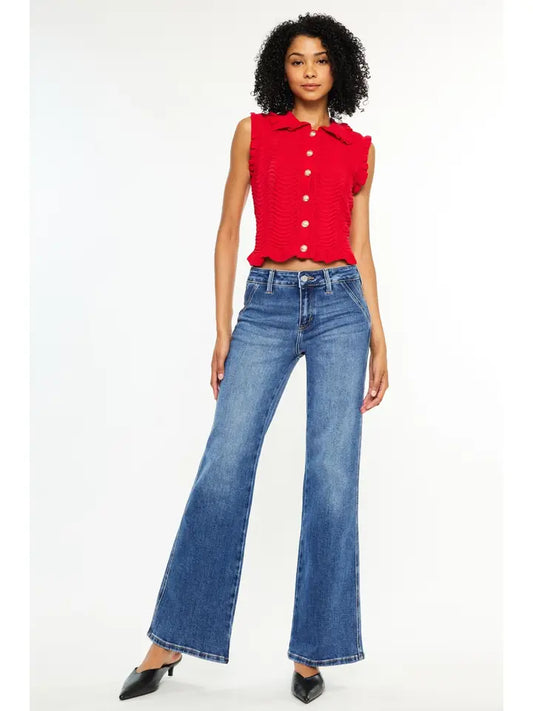Kloe Mid Rise Flare Jeans