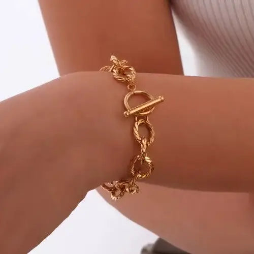 Chunky Gold Chain Bracelet
