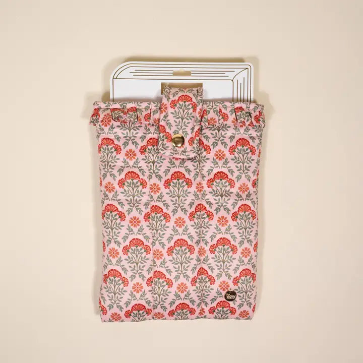 Book Cover in Navy Everbloom Dusty Rose