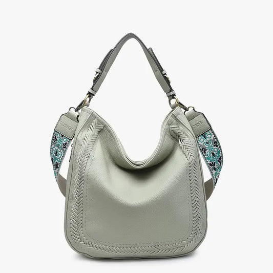 Aris Lt Sage Hobo Satchel Bag