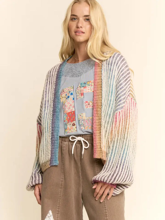 Selene Striped Cardigan