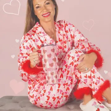 Simply Southern Valentines Fuzzy Pjs FINAL SALE