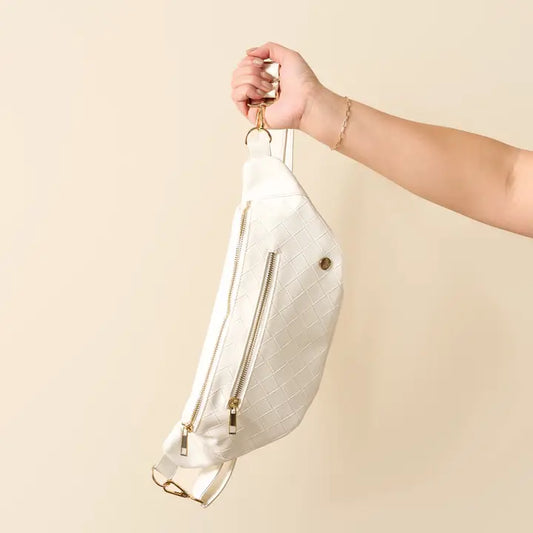 Luxe Belt Bag in White