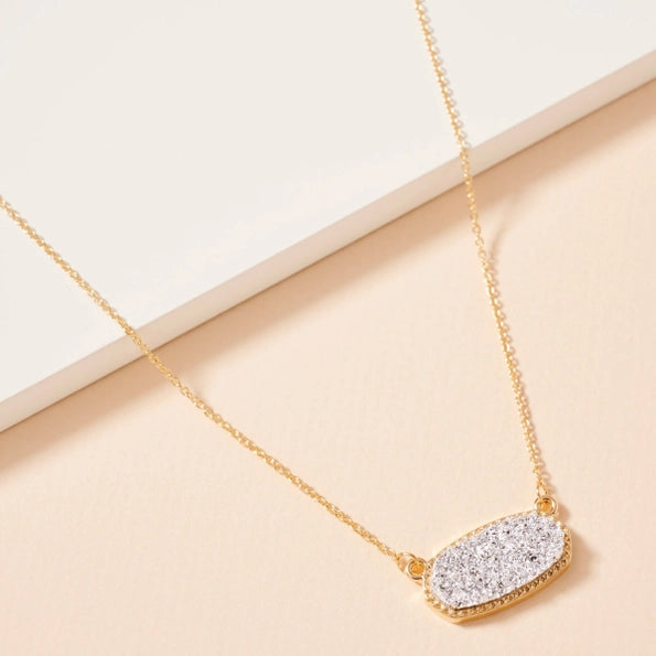 Kenzie Druzy Necklace - GDSV