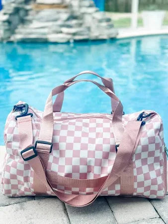 Checker Duffle Bag